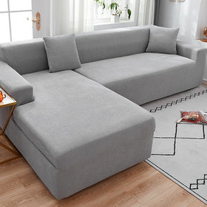 Ελαστικό καλύμμα καναπέδων-σαλονιού "Comfort", ανοιχτό γκρί